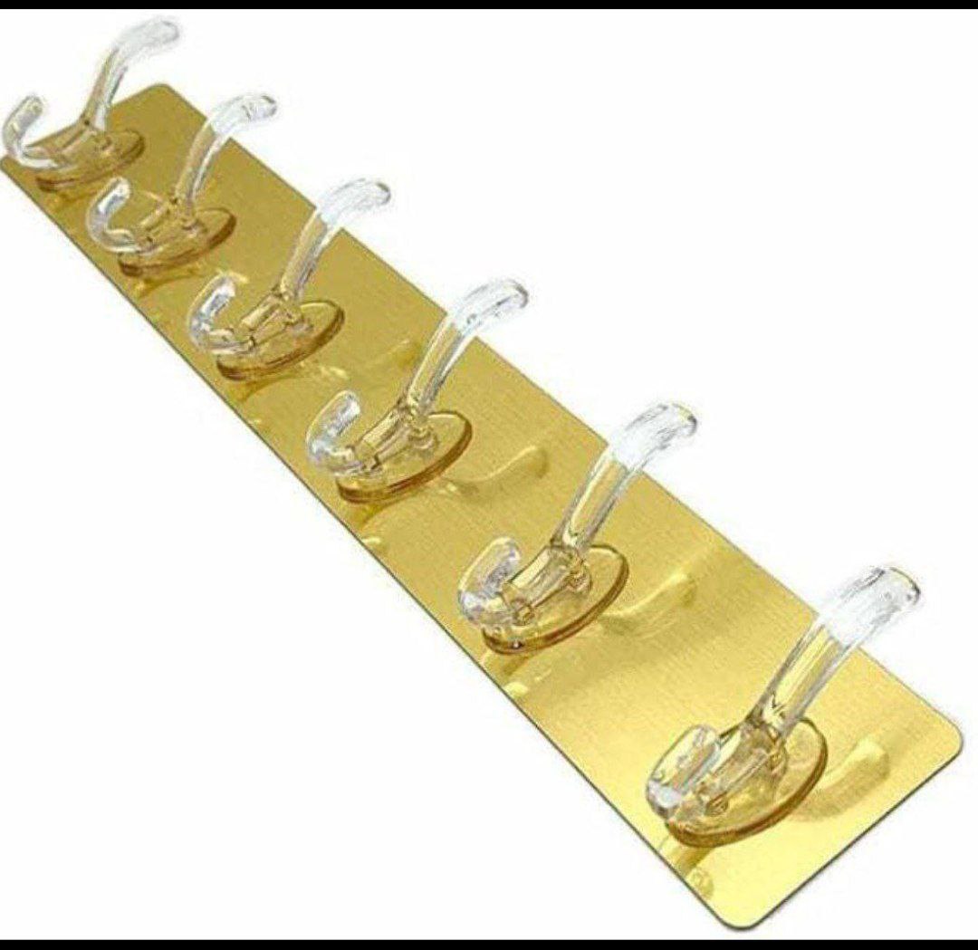 6 IN 1 Gold Sticky Hooks
