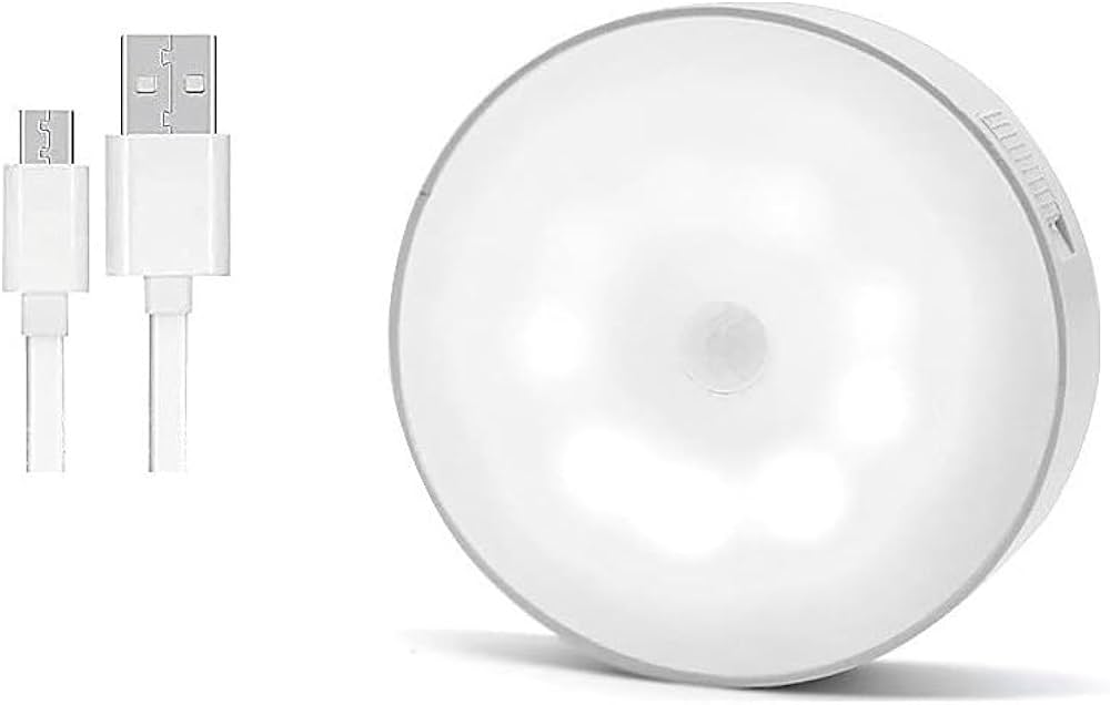 Wireless, Self-Adhesive, LED, Magnetic, Motion Activated, Rechargeable Light