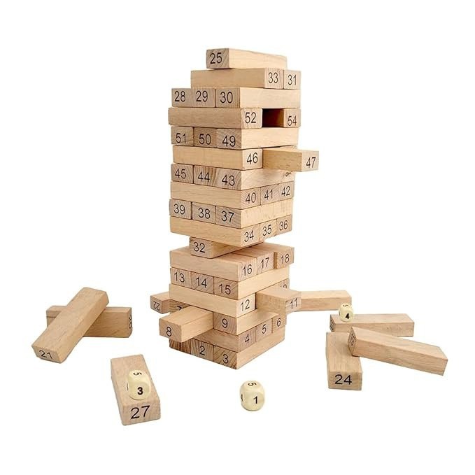 Wooden Tumbling Tower Game (SMALL)