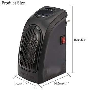 Electric Handy Heater | Portable Wall-Outlet Mini Room Heater for Bedroom, Office, Bathroom & Home Use