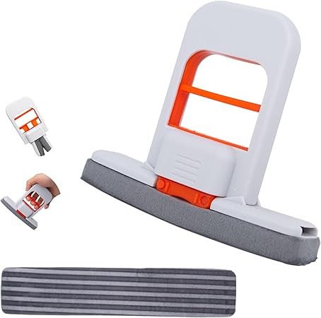 Mini Foldable Desktop Mop, Sponge Mop, Wet and Dry Use Cleaning System