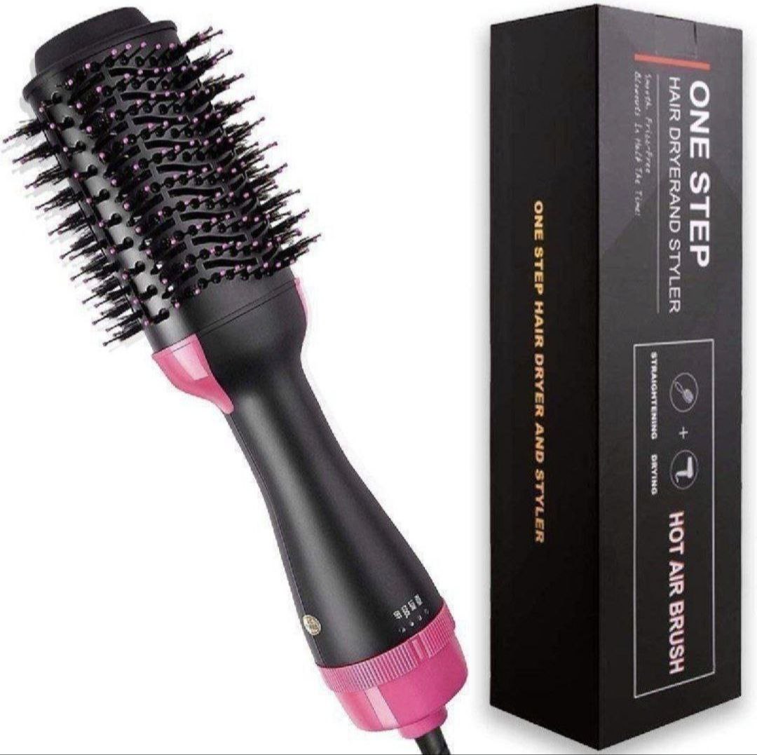 One step hair dryer and straightener