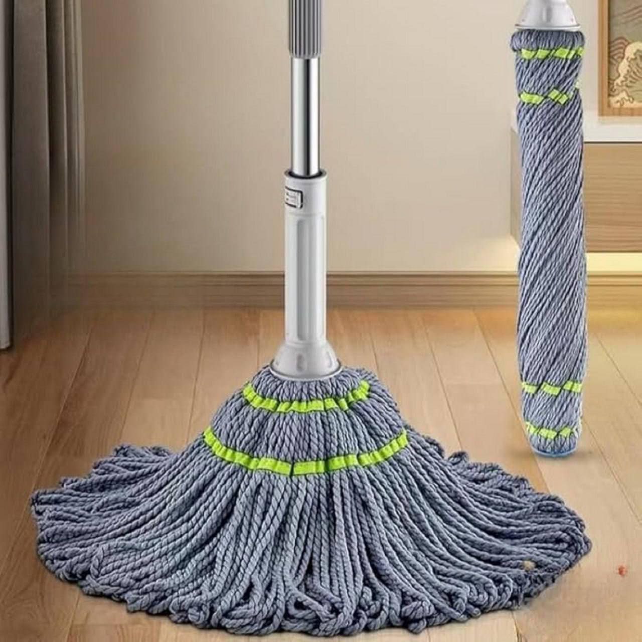 Self Wringing Squeeze Mop, Round Cleaning Mop