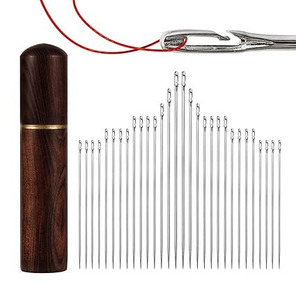 30 pcs threading needles