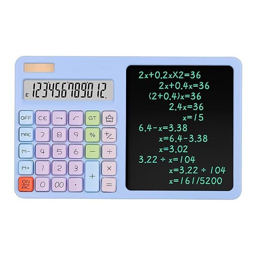 Desk Calculator with Notepad and Stylus