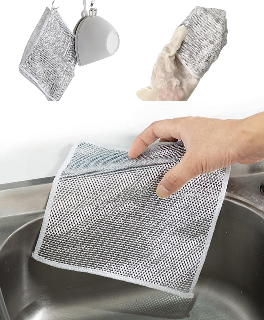 Non-scratch Wire Dishcloth